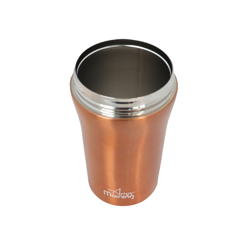 Any Morning SI232021 Two Mouth Travel Mug, 14 oz, Copper