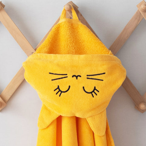 Milk&Moo Tombish Cat Velvet Hooded Baby Towel