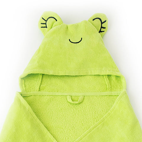 Milk&Moo Cacha Frog Velvet Hooded Baby Towel