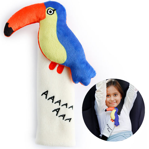 Milk&Moo Flying Toucan Seat Belt Pillow For Kids