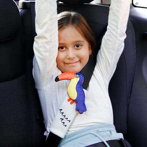Milk&Moo Jungle Seat Belt Cover Set for Kids