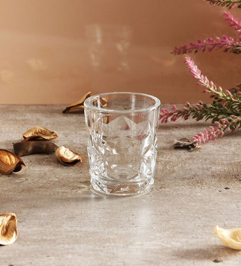Paşabahçe 520742 Estrella Water Glass Complements Turkish Coffee - Shot Glass, 6 Pieces, 60 cc