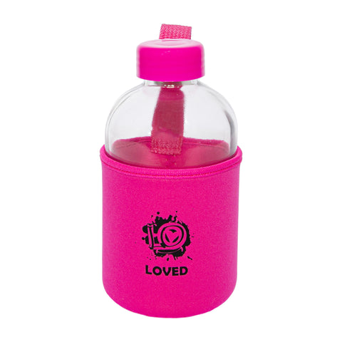 Biggdesign Moods Up Loved Glass Flask with Neoprene Cover 600 Ml