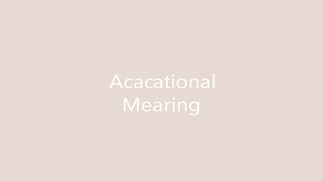 Avocational Meaning In Tamil