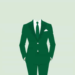 Emerald Green Sharkskin Suit