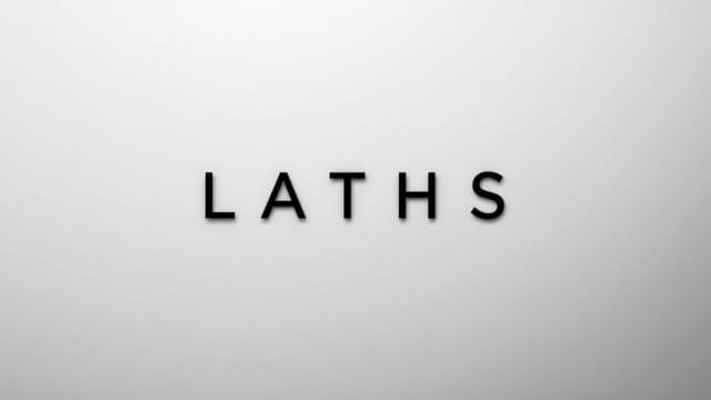 Having Laths Crossword Clue