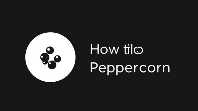How To Make Peppercorn Sauce