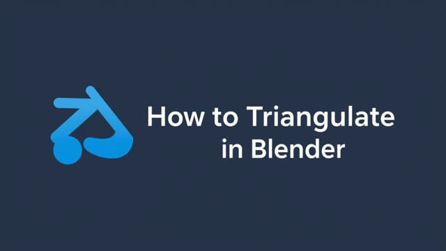 How To Triangulate In Blender