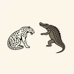Jaguar Vs Orinoco Crocodile