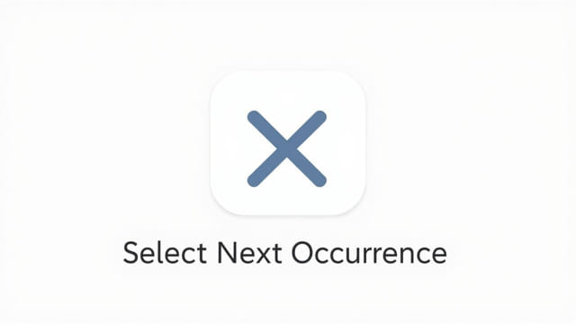 Xcode Select Next Occurrence