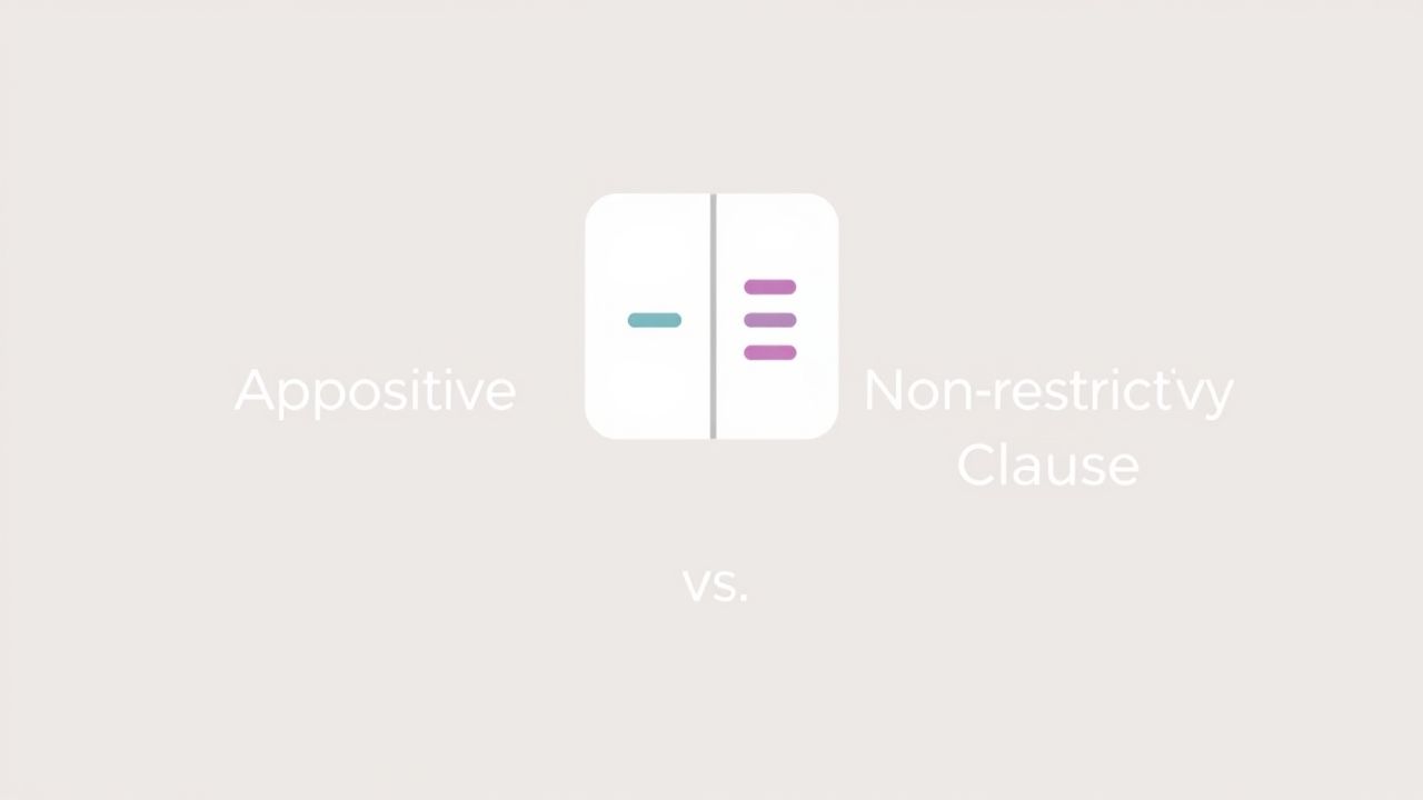 Appositive Vs Nonrestrictive Clause