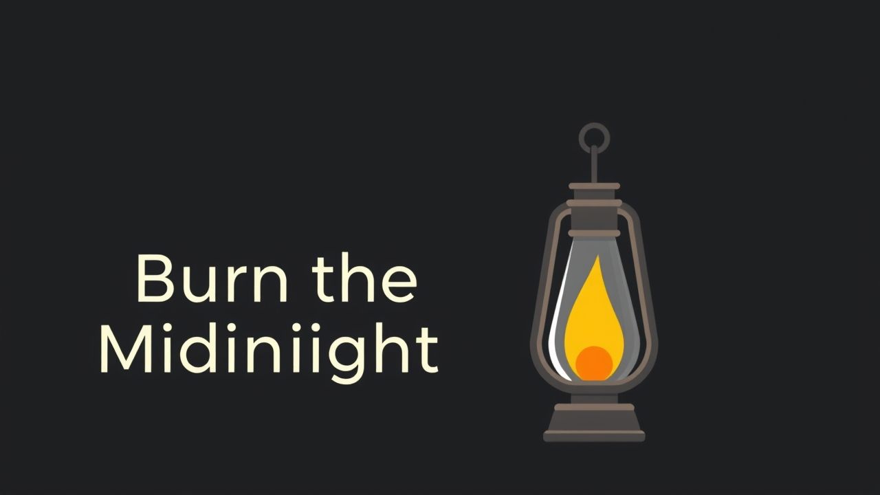 Burn The Midnight Oil Idiom Meaning