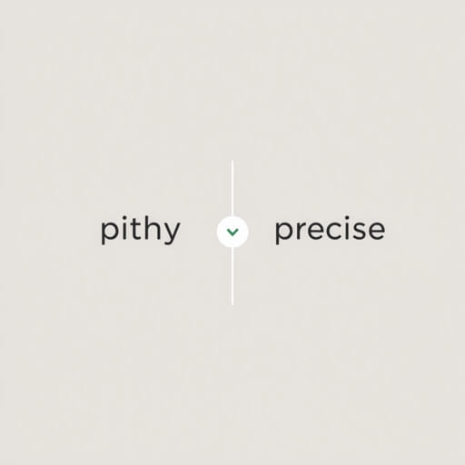 Difference Between Pithy And Precise