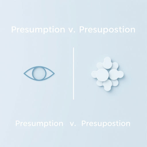Difference Between Presumption And Presupposition