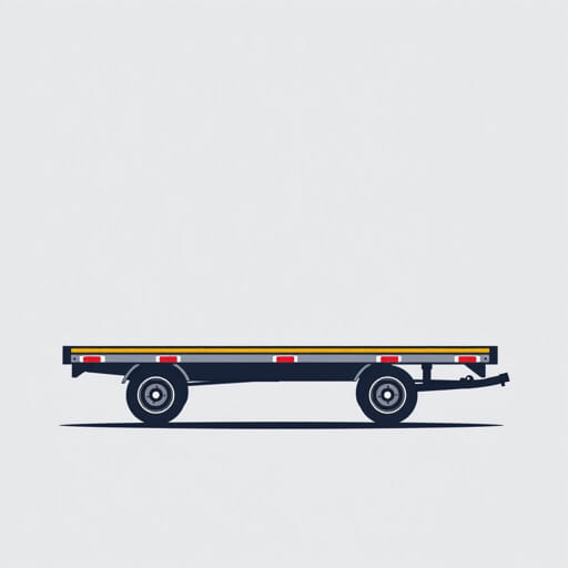 Drop Deck Trailer With Rolling Tailboard