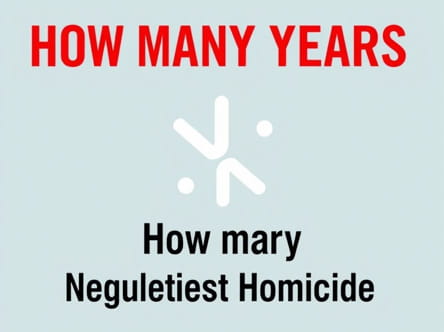 How Many Years For Negligent Homicide