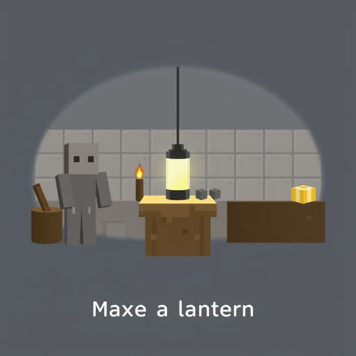 How To Make A Lantern In Minecraft