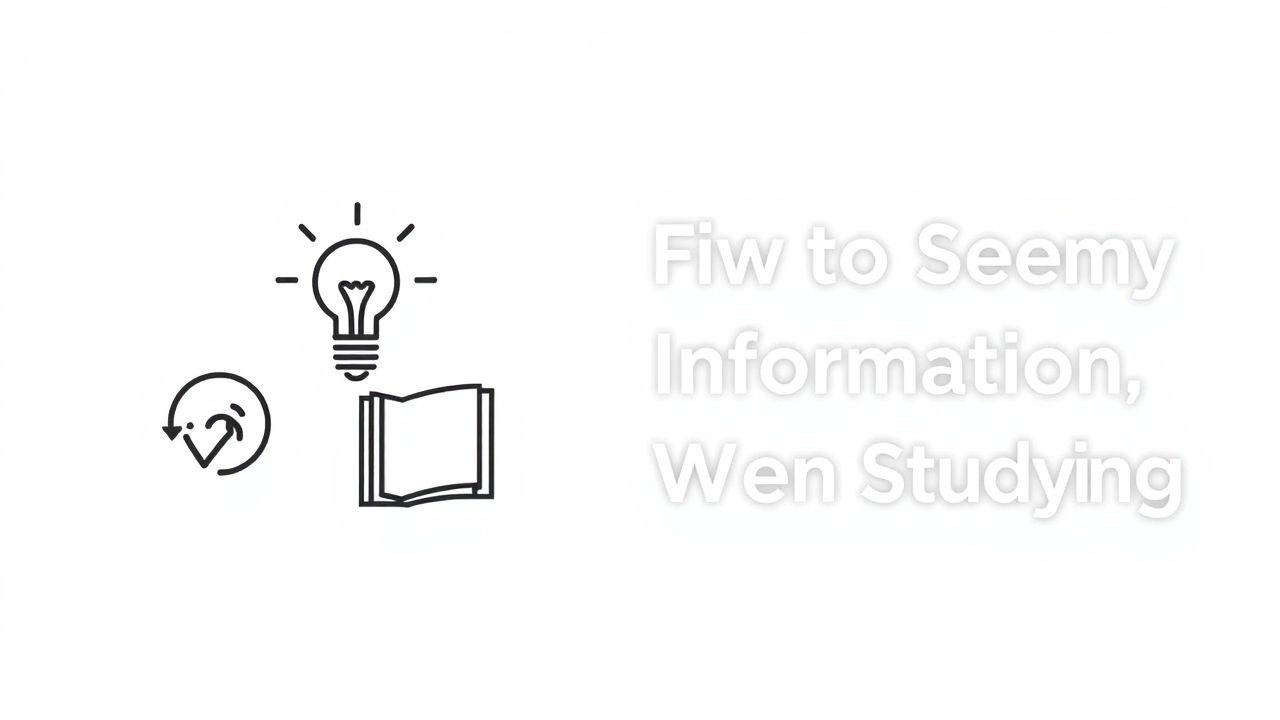 How To Retain Information When Studying