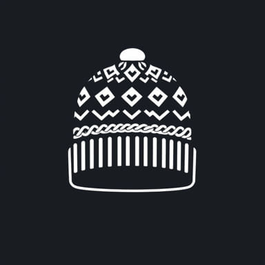 Knit Hat With Brim Pattern Free