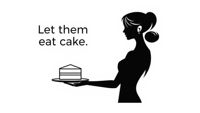 Let Them Eat Cake Misconception