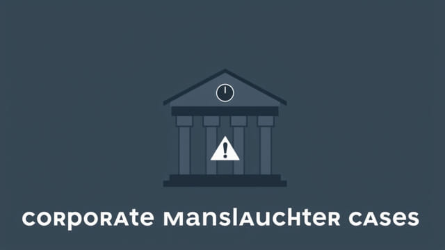 List Of Corporate Manslaughter Cases