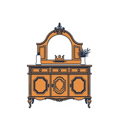 Queen Anne Style Lowboy