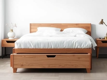 Queen Bed Frame With Storage Drawer
