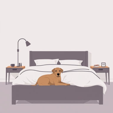 Queen Bed With Dog Bed Underneath