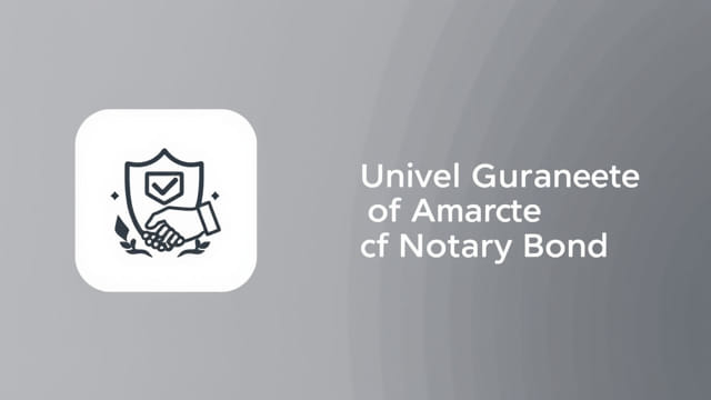 Universal Surety Of America Notary Bond