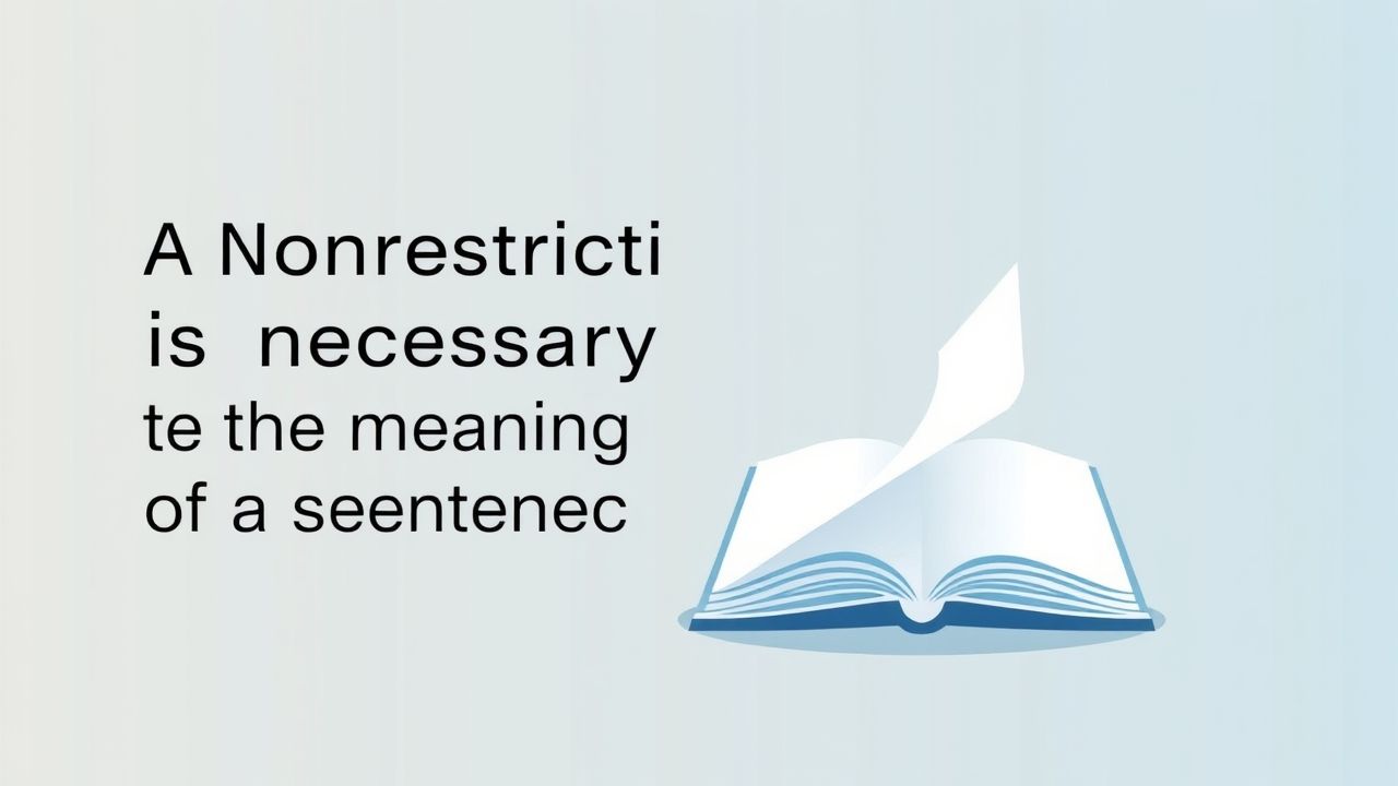 A Nonrestrictive Phrase Is Necessary To The Meaning Of A Sentence