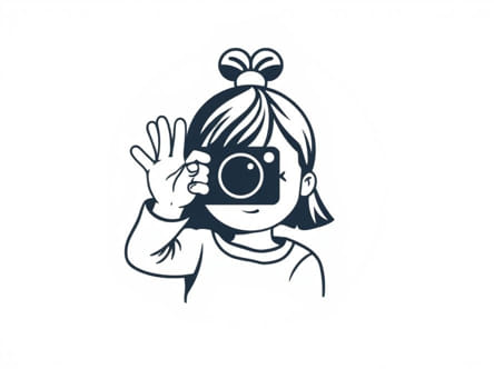 Little Girl Flipping Off Camera