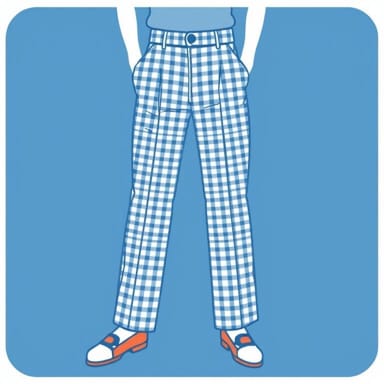 Preppy Poplin Gingham Pants