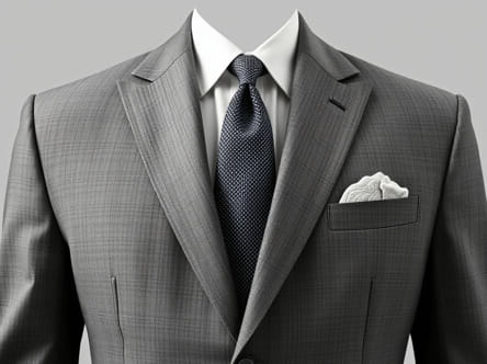 Ralph Lauren Grey Sharkskin Suit