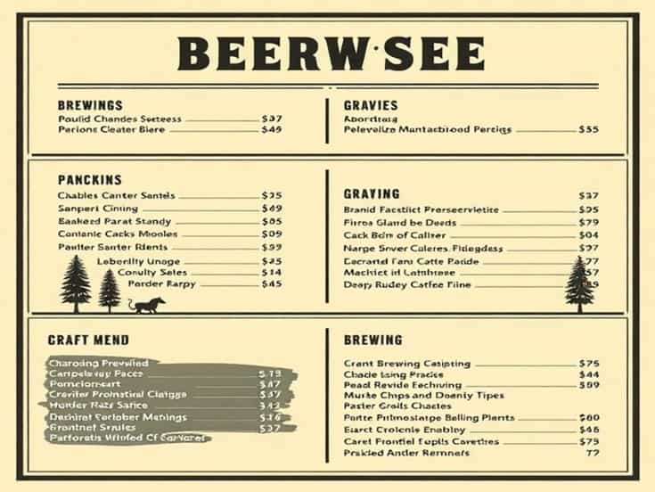 Obscurity Brewing And Craft Mead Menu