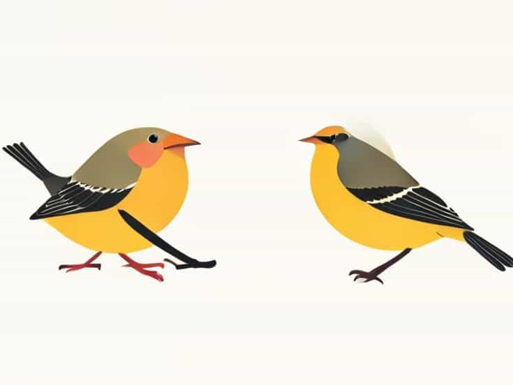 Pictures Of Male And Female Canaries