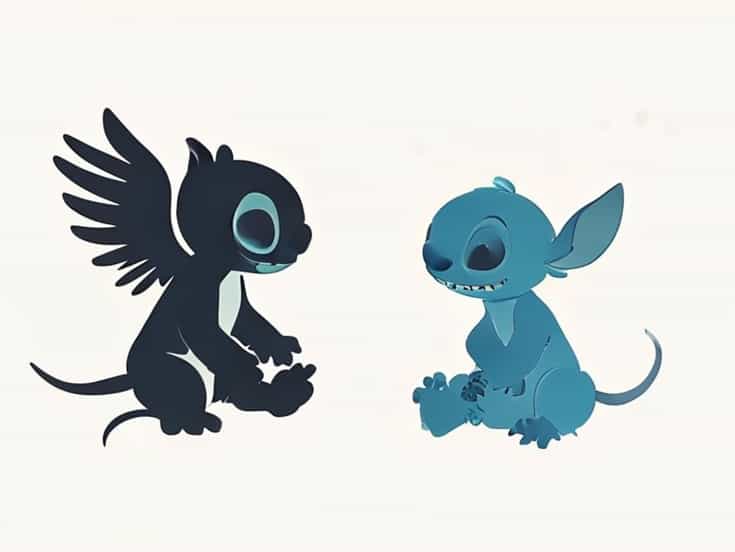 Pictures Of Stitch Angel And Scrump