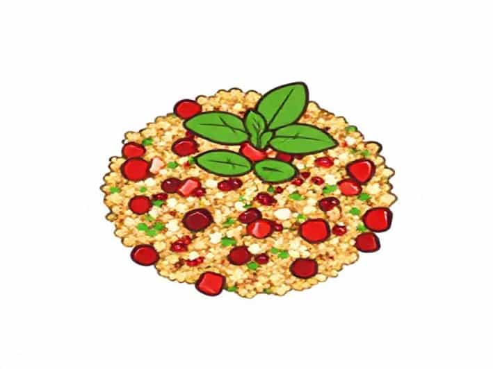 Quinoa Salad With Pomegranate And Mint