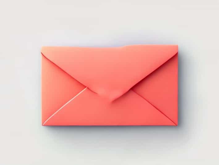 Smoochy Letters On An Envelope Initials