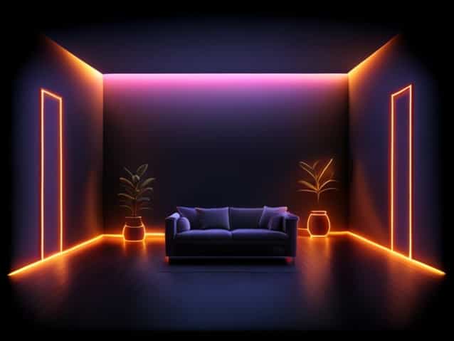 A Room With Led Lights