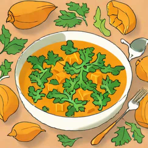 Cupful Of Kale Butternut Squash Curry