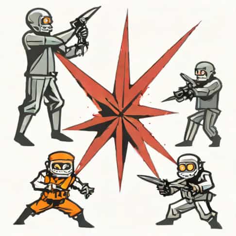 Dismember 3 Zombies With One Shuriken