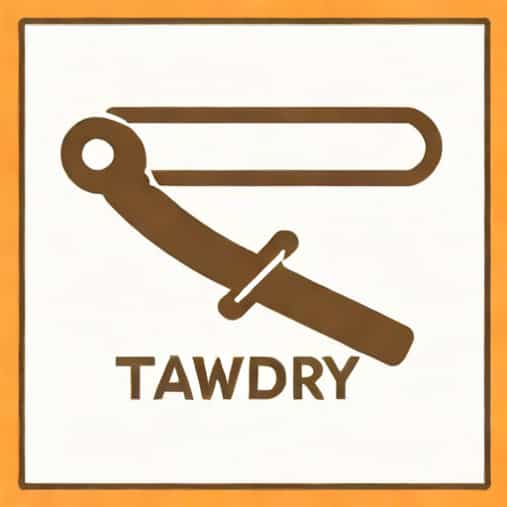 A Sentence With The Word Tawdry