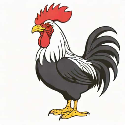 Ayam Cemani White Leghorn Cross