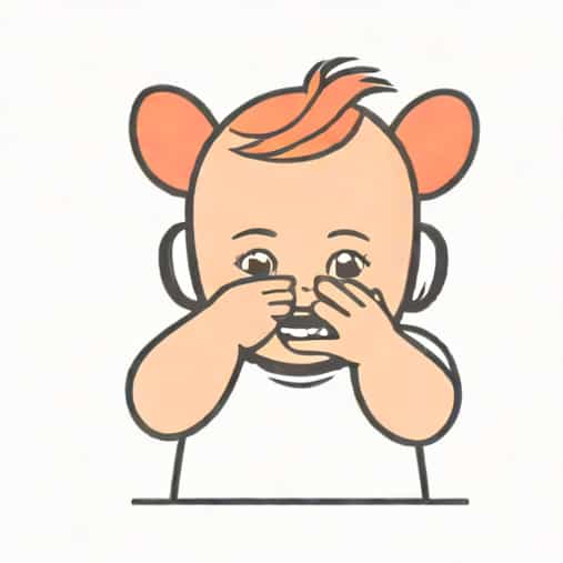 Baby Plugging Ears With Fingers