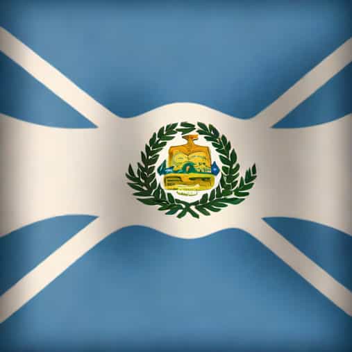 A Flag Of El Salvador