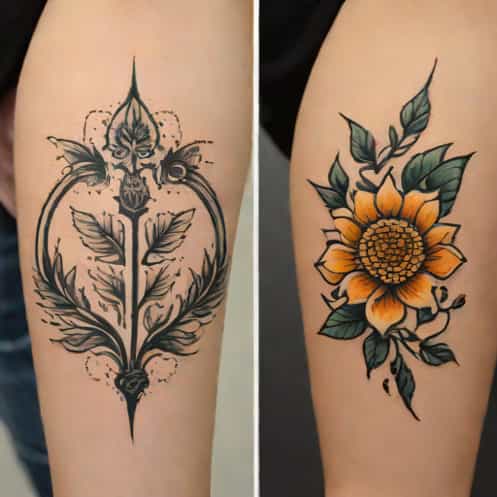 Fresh Vs Healed Tattoo
