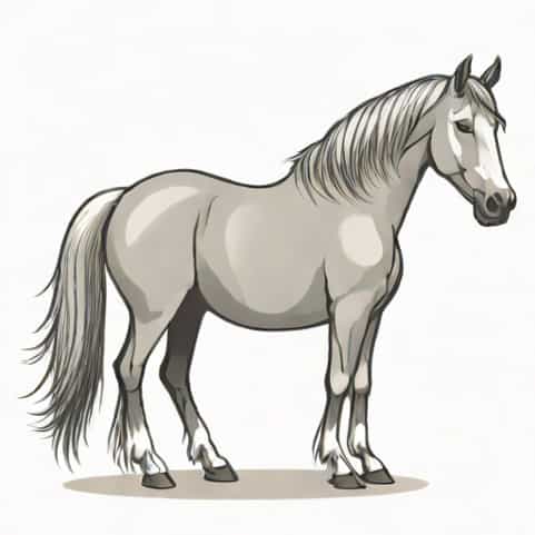 Old Dapple Grey Horse