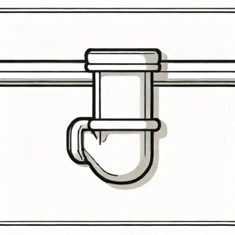 Sock Wrapped Drain Pipe