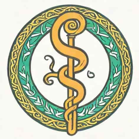 Staff Of Asclepius Tattoo
