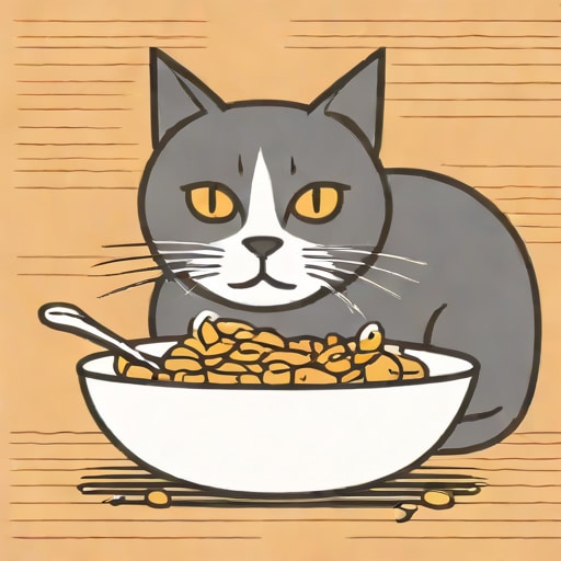Vieux Chat Qui Mange Beaucoup